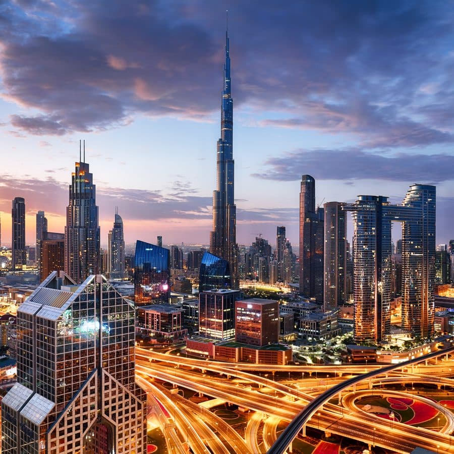 Middle East city skyline